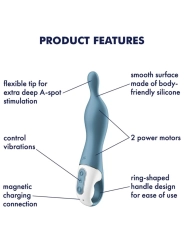 Amazing 1 Aspot Vibrator Blau von Satisfyer Vibrator