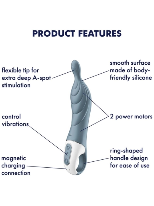 Amazing 2 Aspot Vibrator Grau von Satisfyer Vibrator