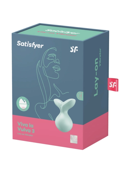 Viva La Vulva 3 Auflegvibrator Grün von Satisfyer Layons