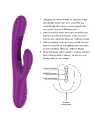 Apolo Wiederaufladbarer Multifunktionsvibrator 7 Vibrationen mit Lila Schwingender Zunge von Intense Fun