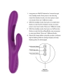 Apolo Wiederaufladbarer Multifunktionsvibrator 7 Vibrationen mit Lila Schwingender Zunge von Intense Fun