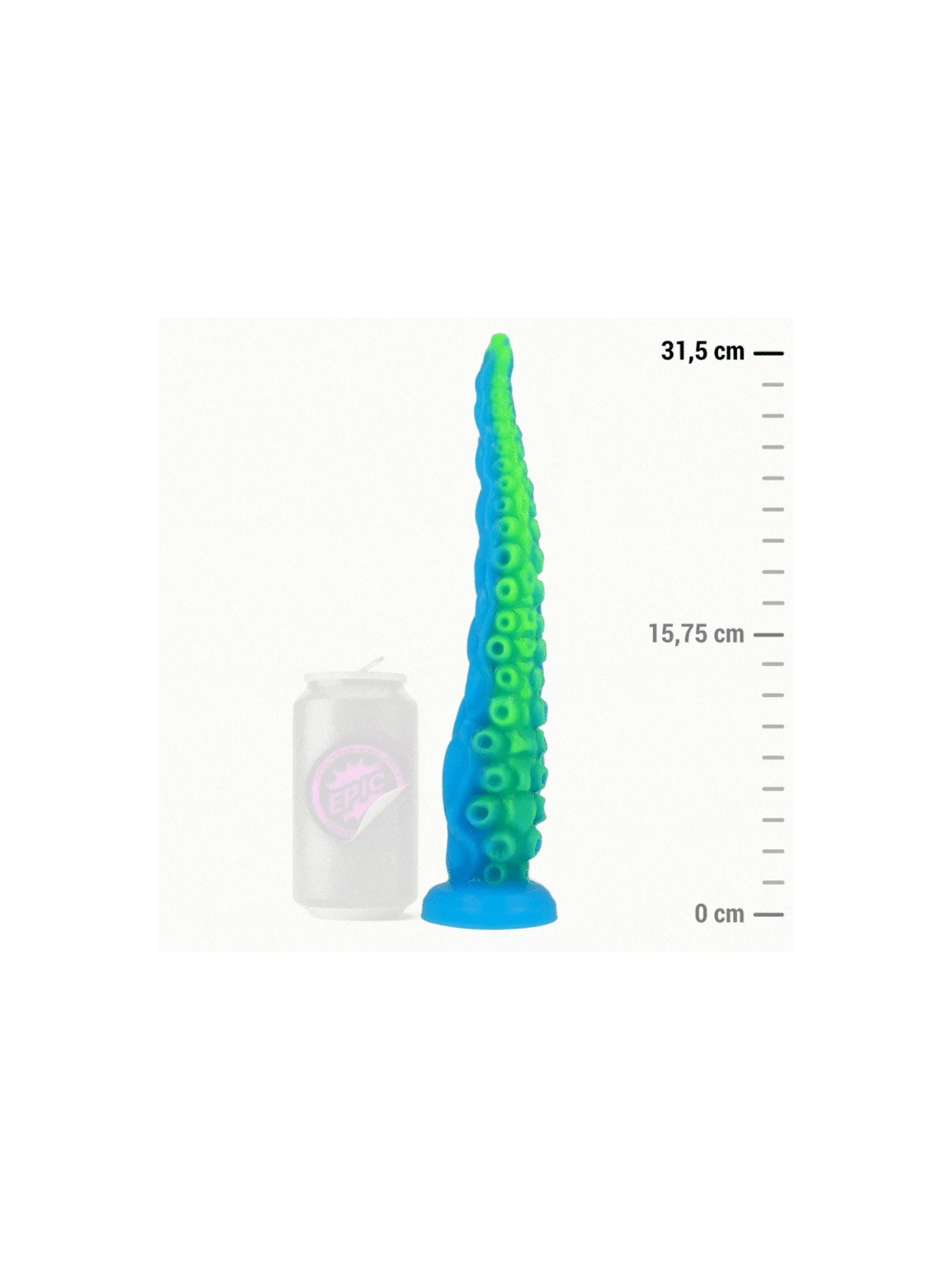 Scylla Fluoreszierender Dünner Tentakel-Dildo, Grosse Grösse von Epic