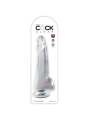 Clear Dildo mit Hoden 19 cm Transparent von King Cock