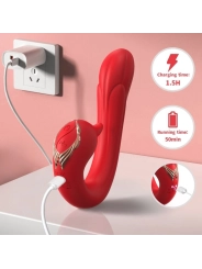 Delfin Vibrator Multiposition & Wärmeeffekt Rot von Armony Vibrators