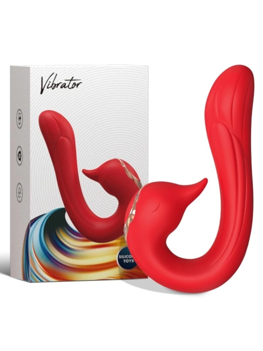 Delfin Vibrator Multiposition & Wärmeeffekt Rot von Armony Vibrators