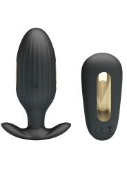 Kelly Plug Anal Wiederaufladbarer Vibrator Schwarz von Pretty Love Bottom