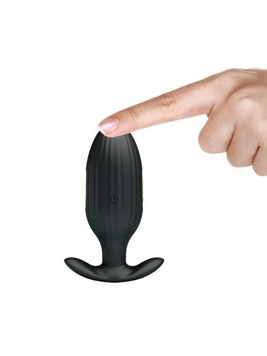 Kelly Plug Anal Wiederaufladbarer Vibrator Schwarz von Pretty Love Bottom