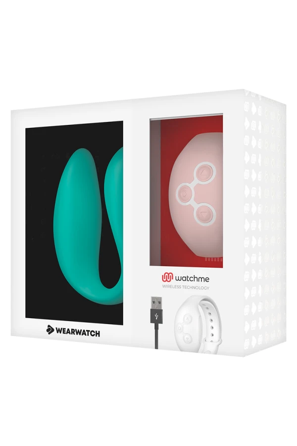 Watchme Dual Technology Vibrator Meerwasser / Rosa von Wearwatch