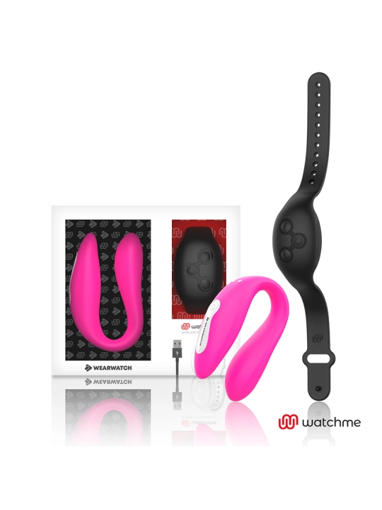 Watchme Dual Technology Vibrator Fuchsia/Azabache von Wearwatch