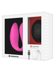 Watchme Dual Technology Vibrator Fuchsia/Azabache von Wearwatch