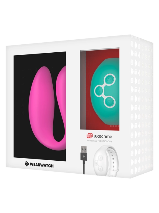 Dual-Technologie-Watchme-Vibrator Fuchsia / Meerwasser von Wearwatch