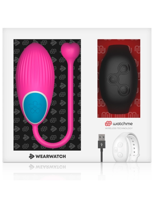 Watchme-Technologie Fernbedienbares Egg Fuchsia / Jet von Wearwatch