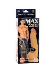 Max Vibrierender Dildo und Eier von Calexotics