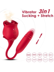 Roseknigth Leckt Vibrierenden Clit und Vibrator Rot von Armony Stimulators