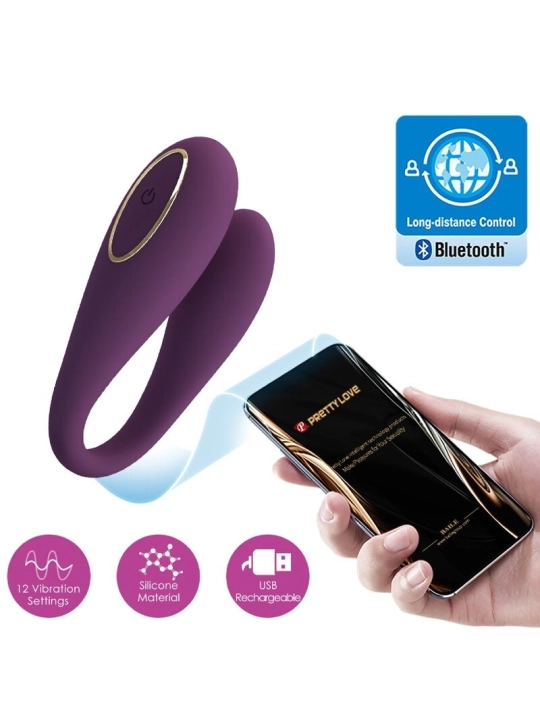 August Remote Global Doppelt Vergnügen Vibrator von Pretty Love C-Type