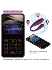 August Remote Global Doppelt Vergnügen Vibrator von Pretty Love C-Type