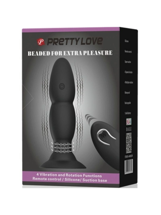 Plug Vibrator und Rotation Durch Fernbedienung von Pretty Love Bottom