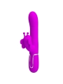 Multifunktions-Kaninchenvibrator 4 in 1 Schmetterling Fuchsia von Pretty Love Flirtation