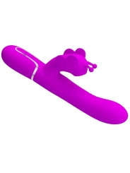 Multifunktions-Kaninchenvibrator 4 in 1 Schmetterling Fuchsia von Pretty Love Flirtation