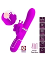 Multifunktions-Kaninchenvibrator 4 in 1 Schmetterling Fuchsia von Pretty Love Flirtation