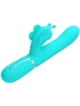 Multifunktions-Kaninchenvibrator 4 in 1 Schmetterling Aquagrün von Pretty Love Flirtation