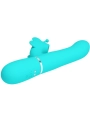 Multifunktions-Kaninchenvibrator 4 in 1 Schmetterling Aquagrün von Pretty Love Flirtation