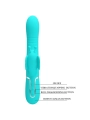 Multifunktions-Kaninchenvibrator 4 in 1 Schmetterling Aquagrün von Pretty Love Flirtation