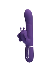 Multifunktions-Kaninchenvibrator 4 in 1 Schmetterling Lila von Pretty Love Flirtation