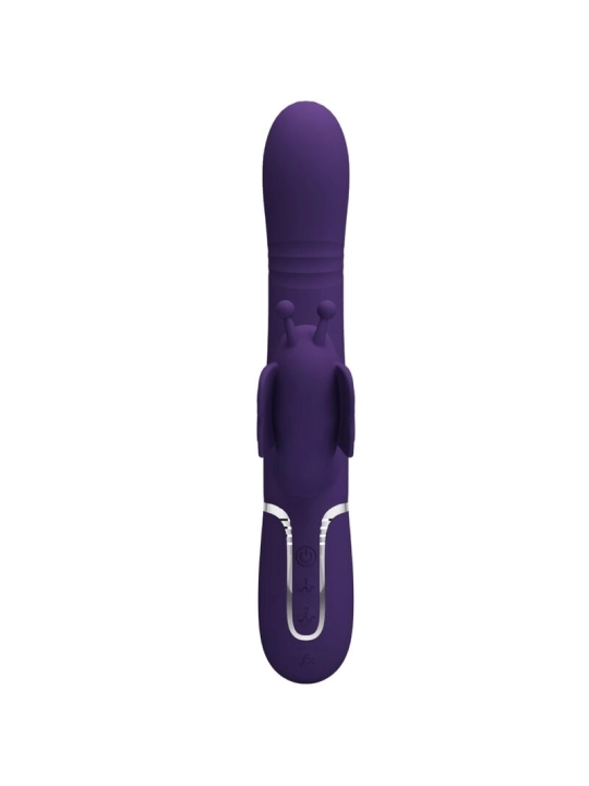 Multifunktions-Kaninchenvibrator 4 in 1 Schmetterling Lila von Pretty Love Flirtation