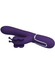 Multifunktions-Kaninchenvibrator 4 in 1 Schmetterling Lila von Pretty Love Flirtation