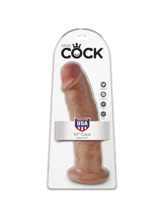 Realistischer Penis 24 cm Karamell von King Cock