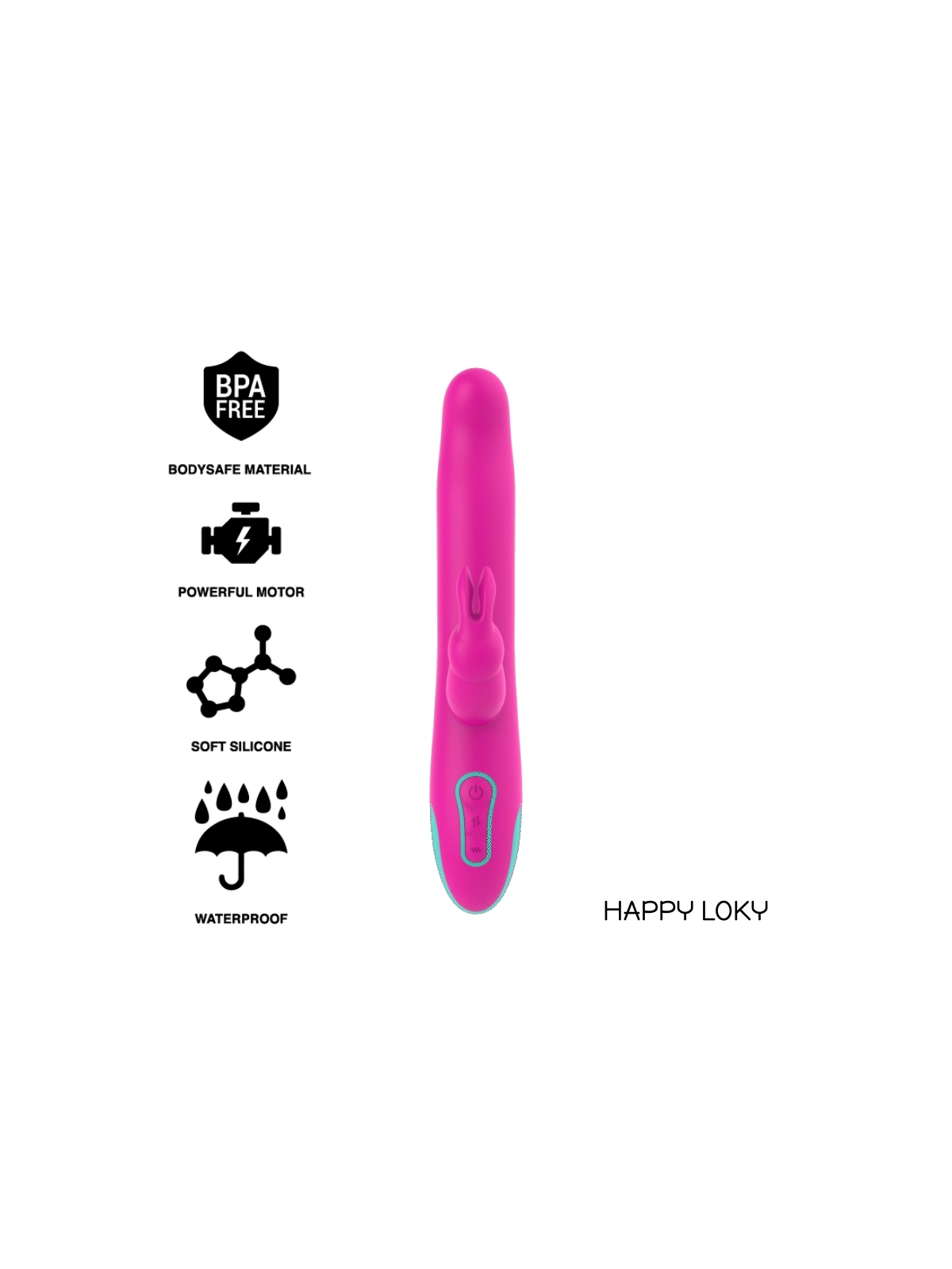 Pluto Rabbit Vibrator & Rotator Watchme Wireless Technologie Kompatibel von Happy Loky