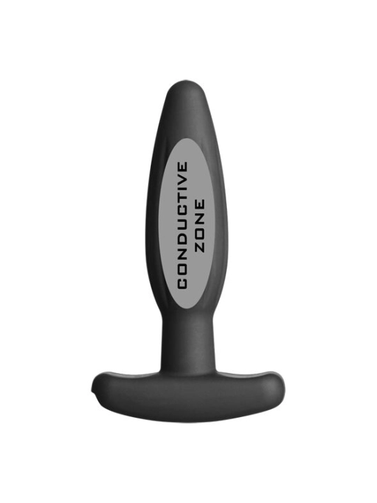 Silikon Schwarz Rocker Butt Plug Klein von Electrastim