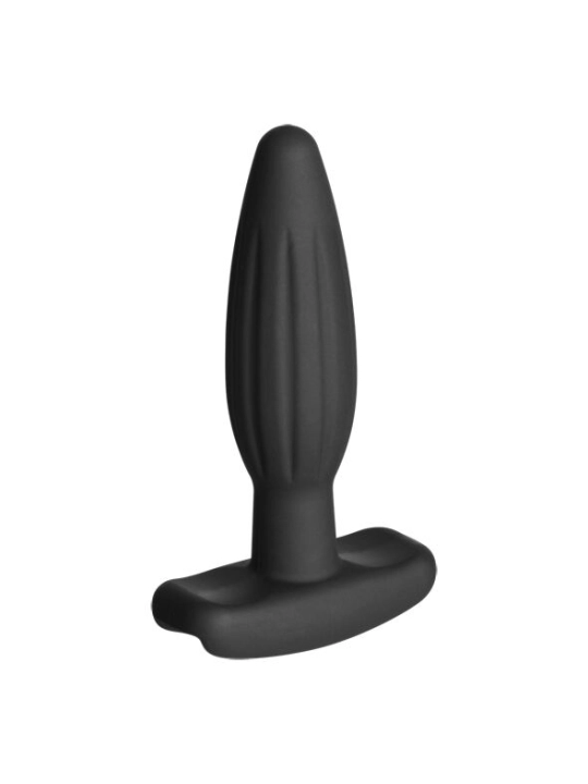 Silikon Schwarz Rocker Butt Plug Klein von Electrastim