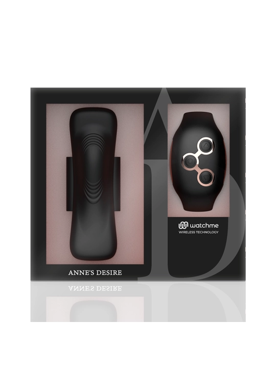 Panty Pleasure Tecnolog A Watchme Schwarz/Gold von Anne´S Desire