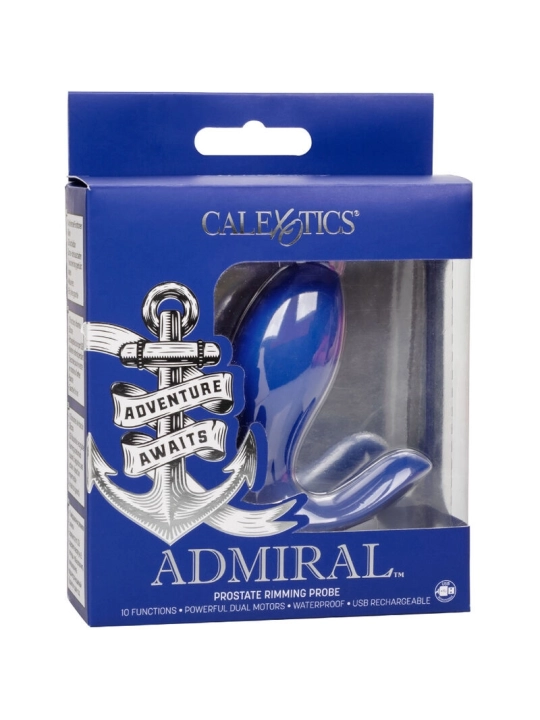 Admiral Rimming Prostata-Stimulator & Vibrator Blau von Calexotics