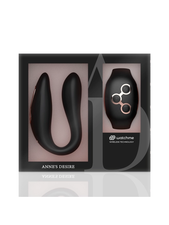 Dual Pleasure Tecnolog A Watchme Schwarz/Gold von Anne´S Desire