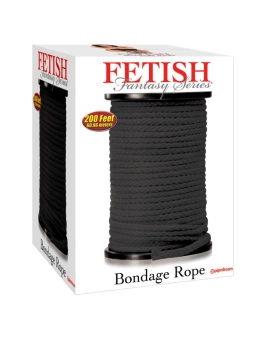 Bondageseil Schwarz 60,96 Meter von Fetish Fantasy Series