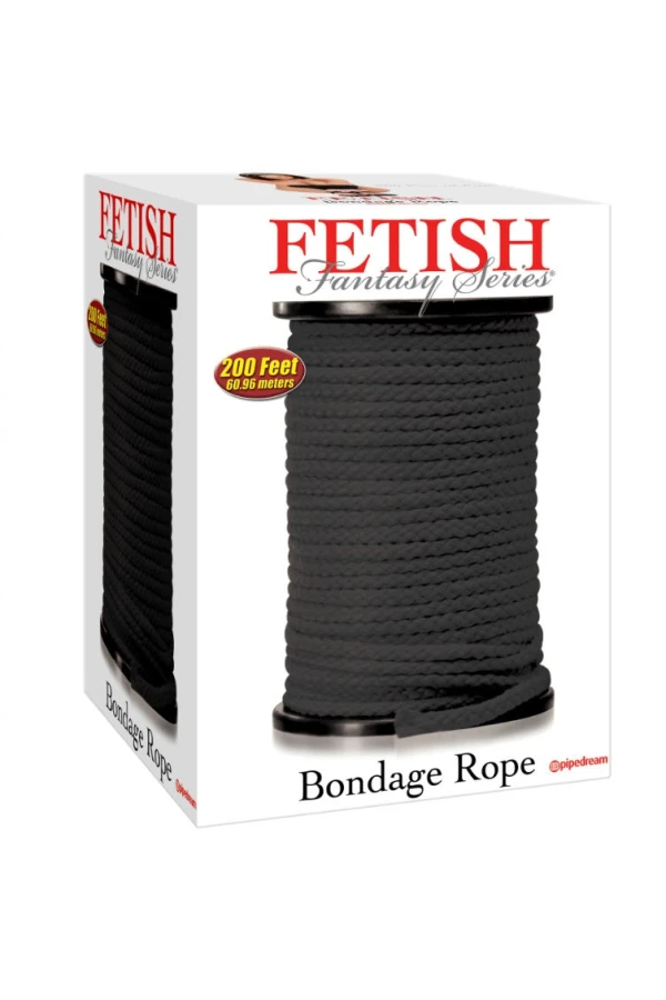 Bondageseil Schwarz 60,96 Meter von Fetish Fantasy Series