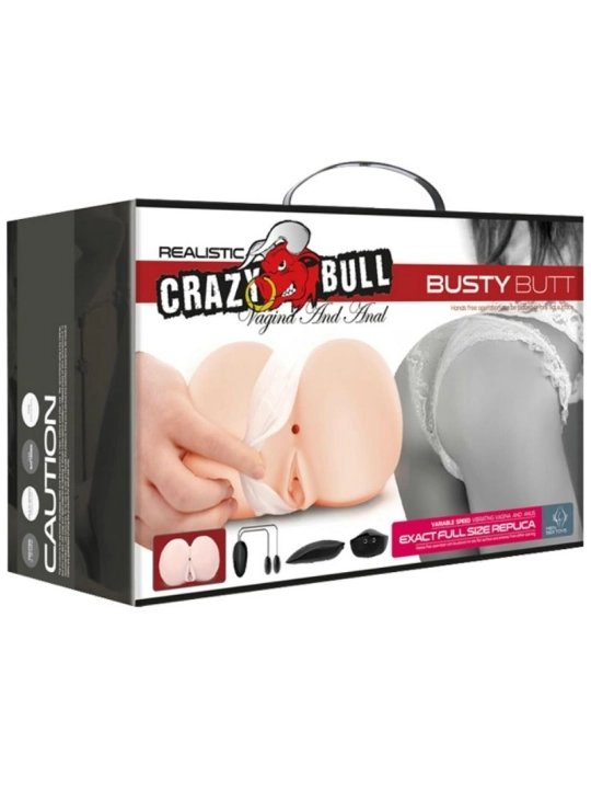 Realistische Vagina und Anus mit Vibrationsposition 6 von Crazy Bull