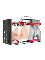 Realistische Vagina und Anus mit Vibrationsposition 8 von Crazy Bull