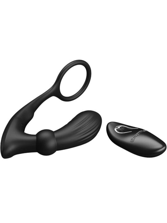 Warren Black Analring & Vibrator von Pretty Love Bottom