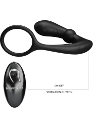 Warren Black Analring & Vibrator von Pretty Love Bottom