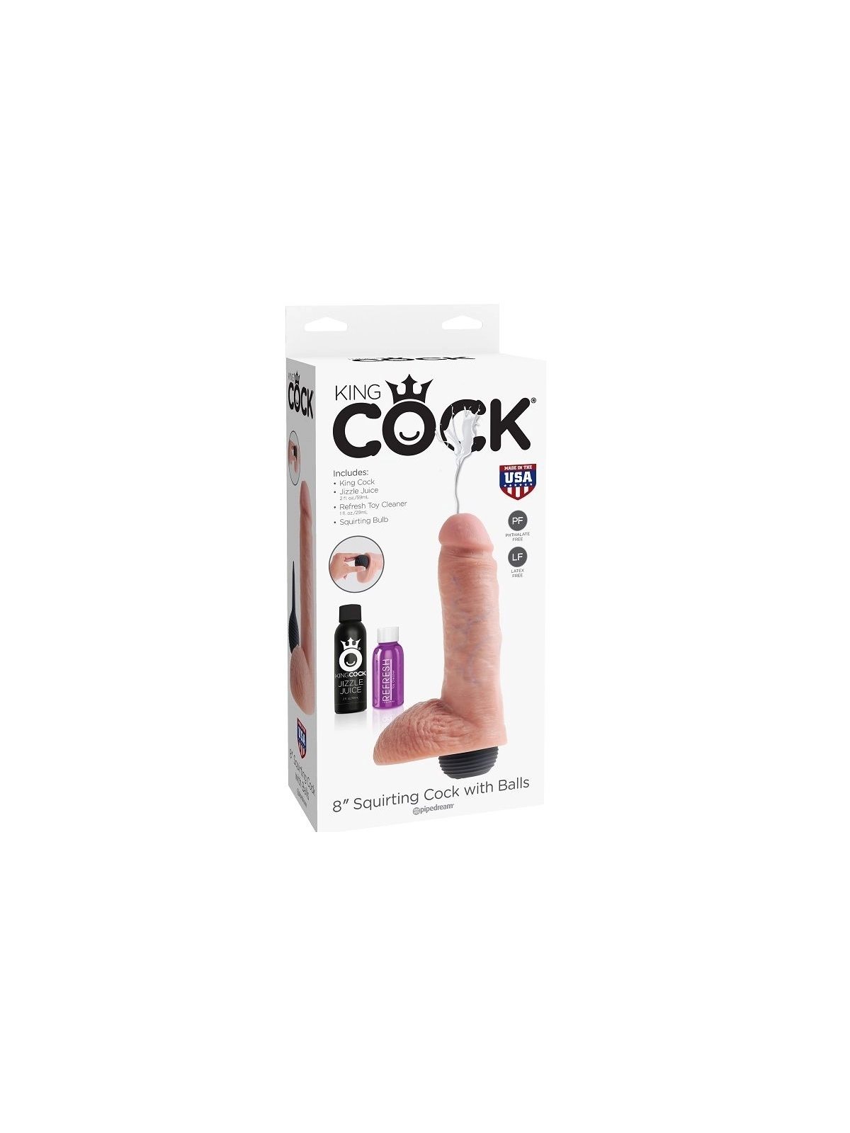 Realistischer Natürlicher Ejakulator-Penis 20.32 cm von King Cock