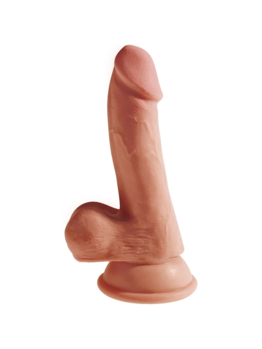 Plus 3d Dildo mit Eier 17 cm von King Cock Plus