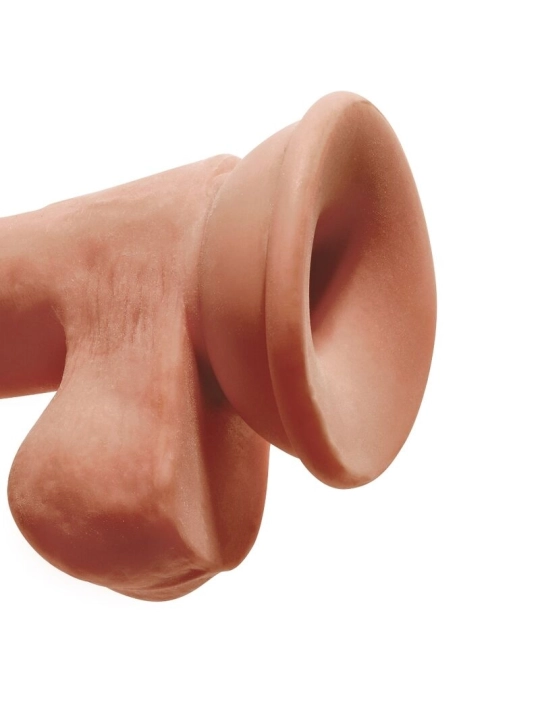 Plus 3d Dildo mit Eier 17 cm von King Cock Plus