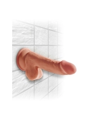 Plus 3d Dildo mit Eier 17 cm von King Cock Plus