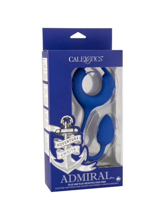 Admiral Bewichterter Hahnring Blau von Calexotics