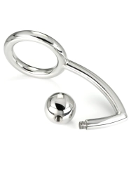 Penisring mit Anal-Eindringlingshaken, 45 mm von Metal Hard