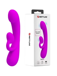 Aufrichtiger Vibrator und Klitoris-Sauger aus Violettem Silikon von Pretty Love